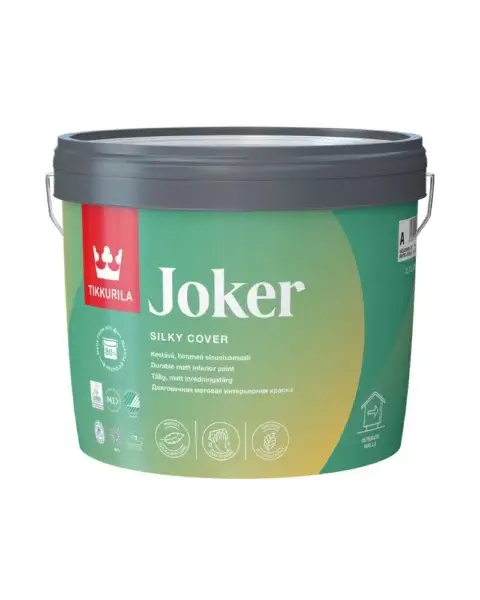 Tikkurila Joker valge siidmatt keskkonnasõbralik seinavärv, laevärv