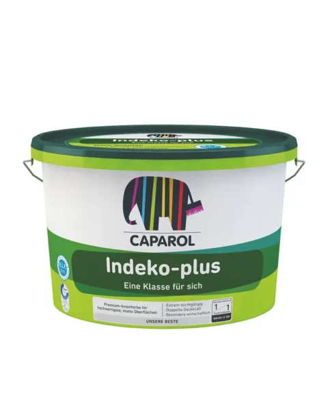 Caparol Indeko-plus krāsa ar izcilu rezultātu vienā kārtā