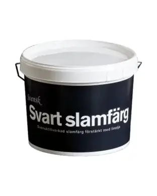 Svensk Svart slamfärg Schwedische traditionelle schwarze Farbe