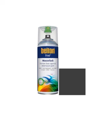 belton, water-based spray paint, RAL 9005 black
