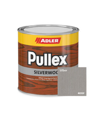 Adler Pullex Silverwood Silber poveikio lazūras-impregnantas medienos paviršiui, sidabriškai pilka